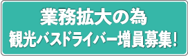 観光バスドライバー増員募集