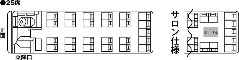 小型25席座席表